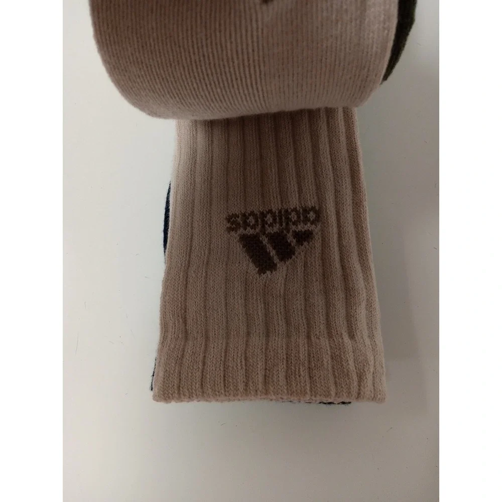 Adidas Crew Socks mens 6-12 Cushioned Climacool  Blue Green Cream‎